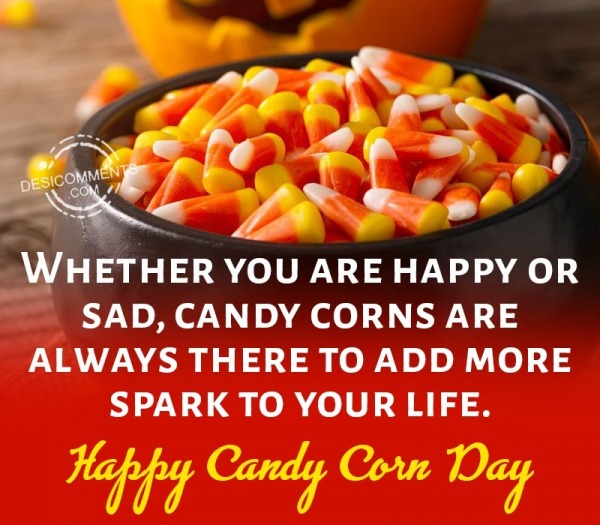 Happy Colorful Candy Corn Day