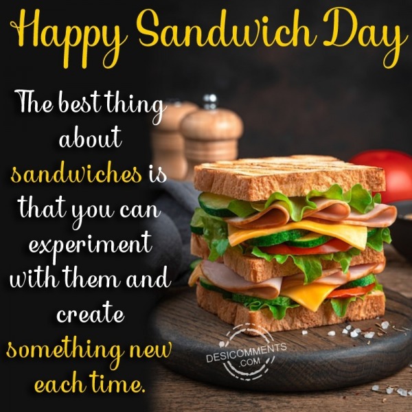 Happy Sandwich Day Pic
