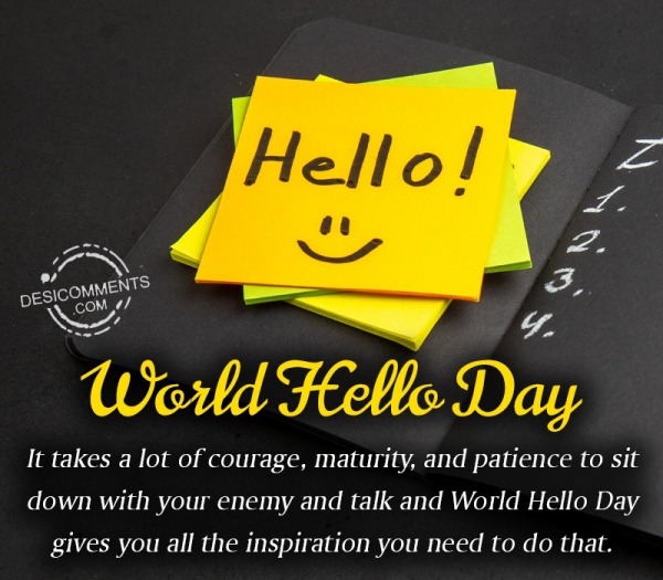 World Hello Day Image