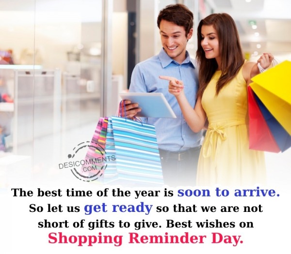 Best Wishes On Shopping Reminder Day