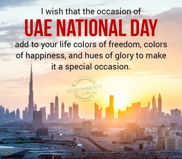 I Wish That The Occasion Of UAE National Day