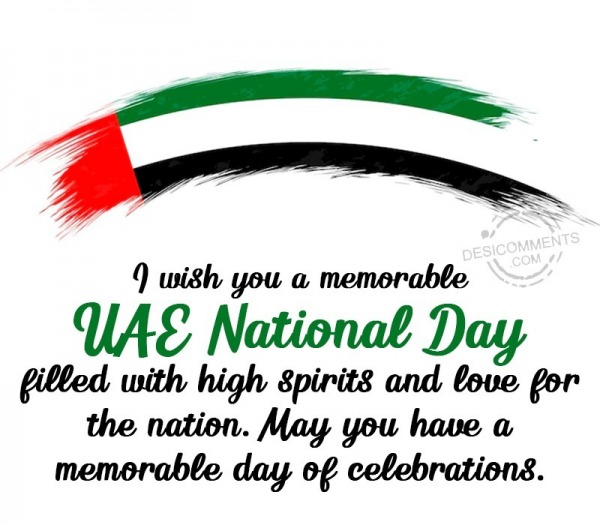I Wish You A Memorable UAE National Day
