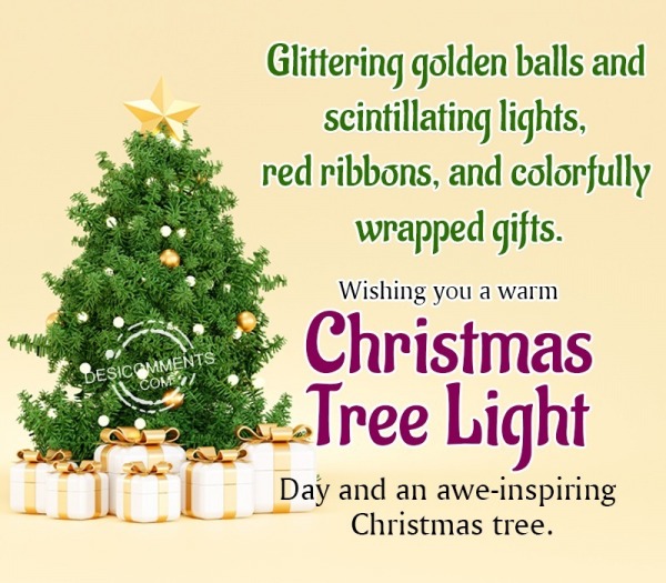 Wishing You A Warm Christmas Tree Light Day