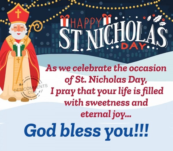 As We Celebrate The Occasion Of St. Nicholas Day