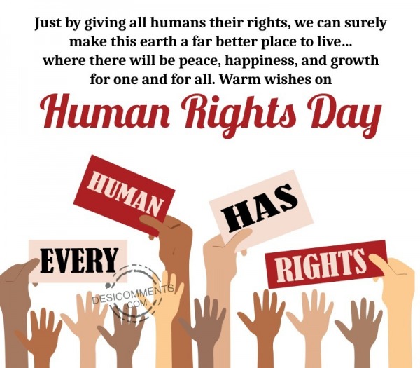 Warm Wishes On Human Rights Day