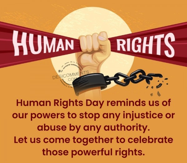 Human Rights Day Reminds Us Of