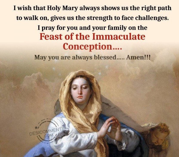 Feast of the Immaculate Conception, Amen