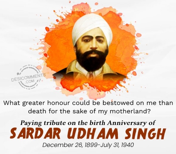 Birthday Anniversary Sardar Udham Singh Photo