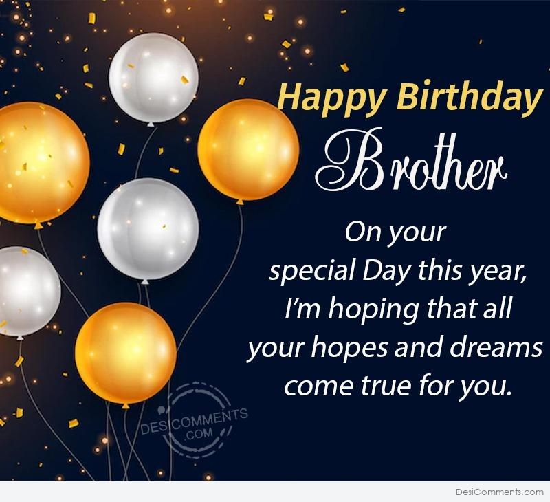 70+ Birthday Wishes for Brother Images, Pictures, Photos