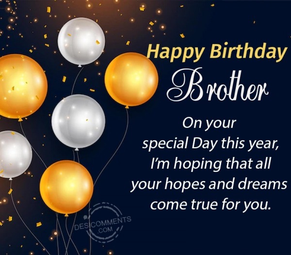 Happy Birthday Brother Wish Photo