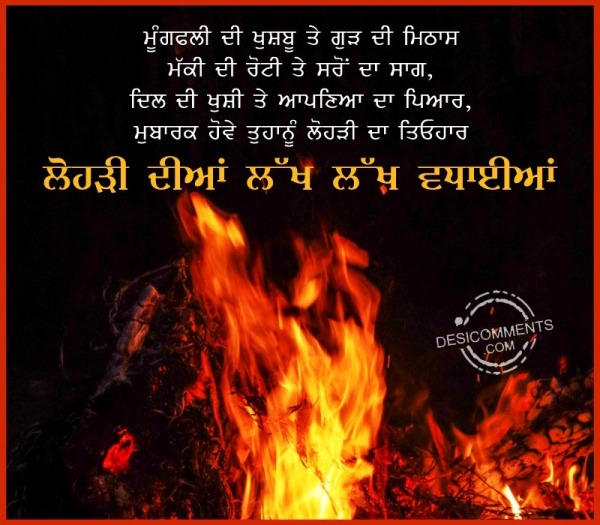 Happy Lohri Punjabi Message Photo