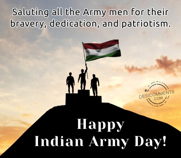 Saluting All The Army Men For Their