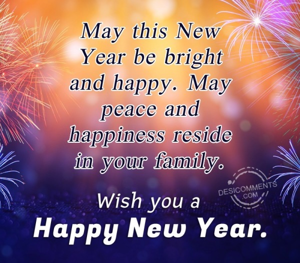 May This New Year Be Bright And Happy