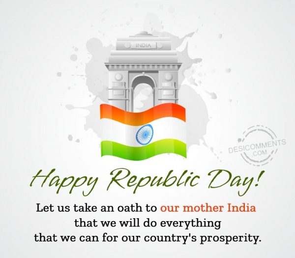 Let Us Take An Oath To Our Mother India