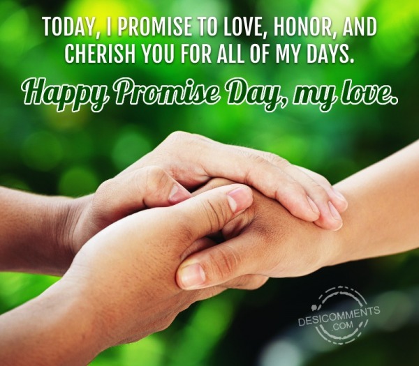 Today, I Promise To Love, Honor, And Cherish