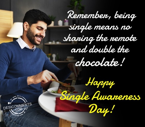Remember, Being Single Means No Sharing