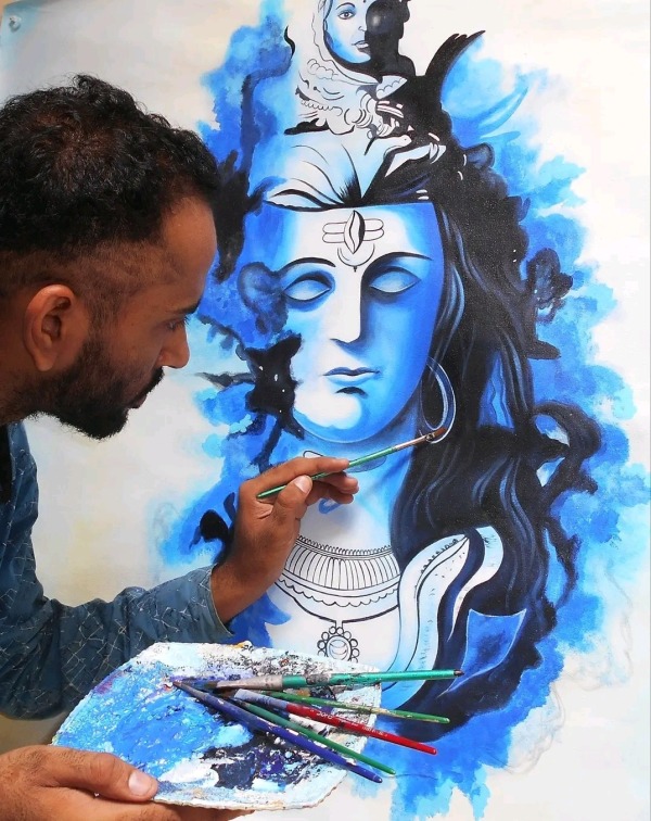 Painting of Shivji Maharaj
