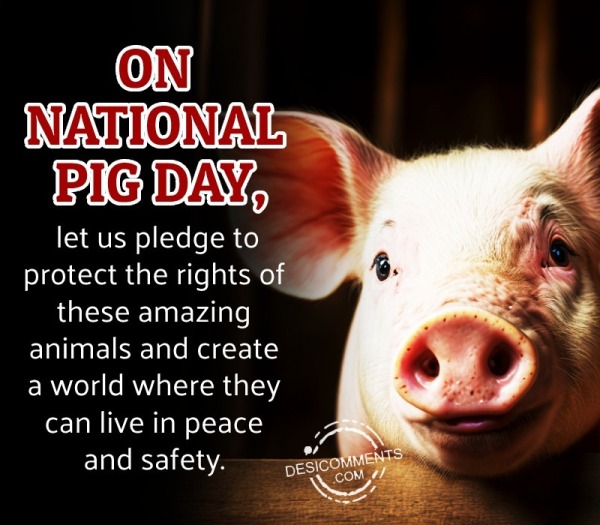 On National Pig Day, Let Us Pledge To Protect The