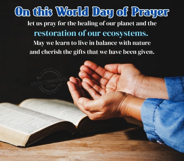 On This World Day Of Prayer, Let Us Pray