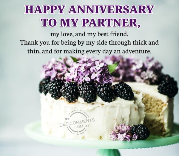 Happy Anniversary To My Partner, My Love