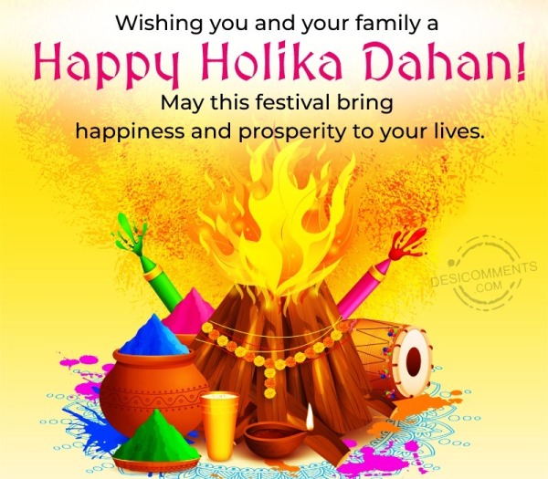 Holika Dahan Wishes Photo