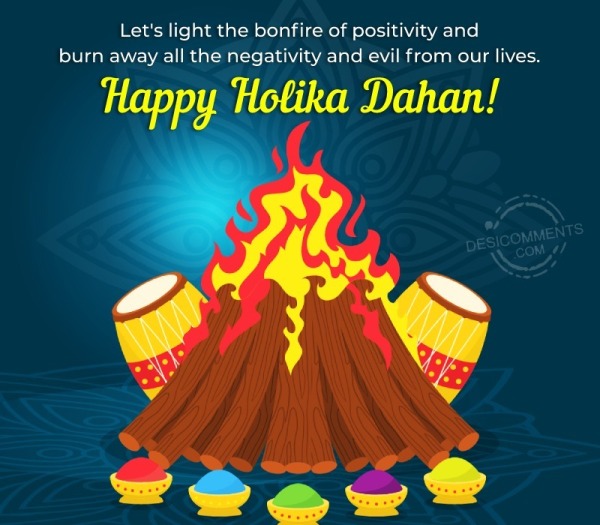 Holika Dahan Message Photo