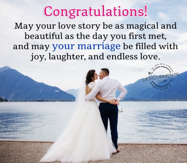 Congratulations! May Your Love Story Be As Magical