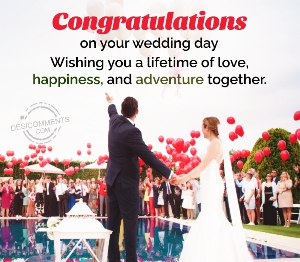 Congratulations On Your Wedding Day
