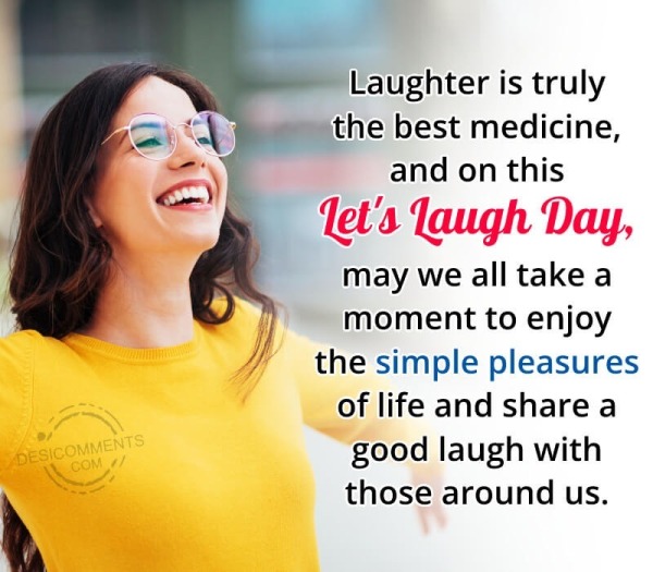 Let's Laugh Day Whatsapp Image