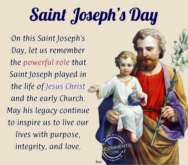 On This Saint Joseph’s Day, Let Us Remember