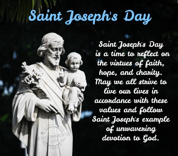 Saint Joseph's Day Is A Time To Reflect On The Virtues