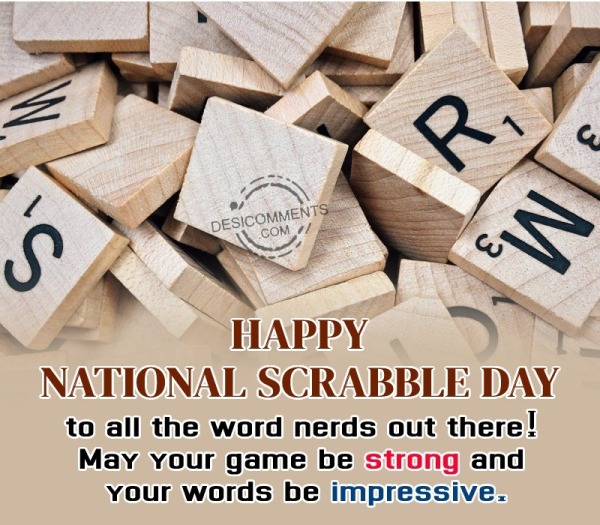 Happy National Scrabble Day To All The