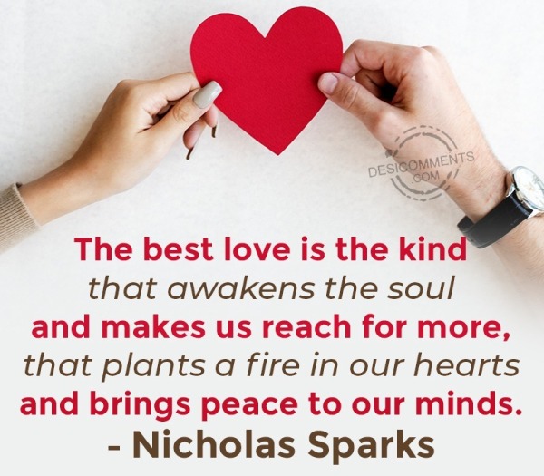 The Best Love Is The Kind That