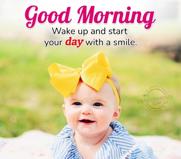 Good Morning With Smile Pic