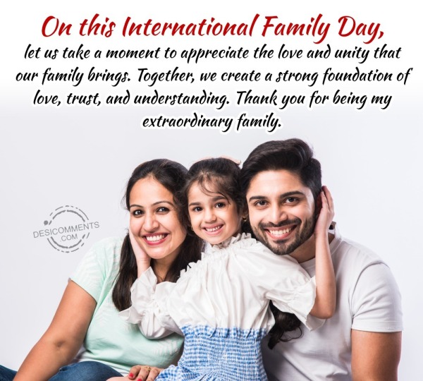 On This International Family Day, Let Us