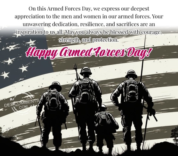 On This Armed Forces Day, We Express Our