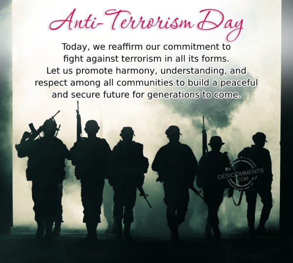 Today, We Reaffirm Our Commitment To Fight