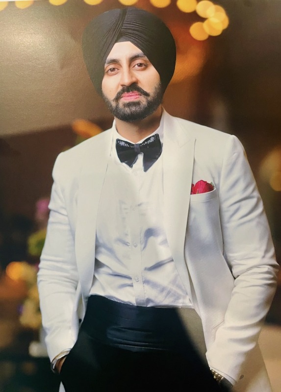 Simarjeet Nagra Sikh Actor and Model in Suit