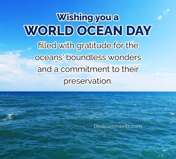 Wishing You A World Ocean Day Filled