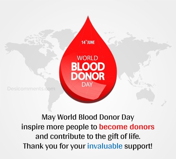 May World Blood Donor Day Inspire