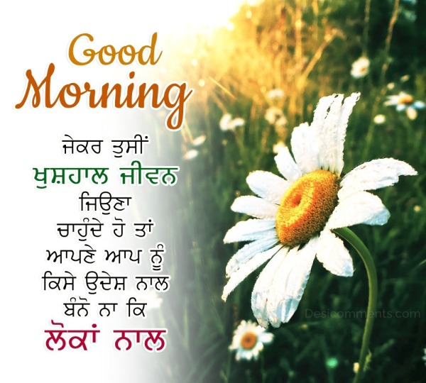 Greeting Punjabi Good Morning Image