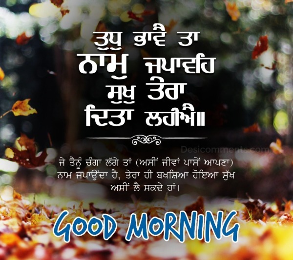 Punjabi Quote Good Morning