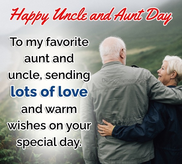 To My Favorite Aunt And Uncle