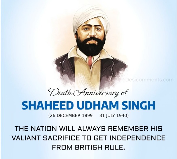 Death Anniversary Of Shaheed Udham Singh ji