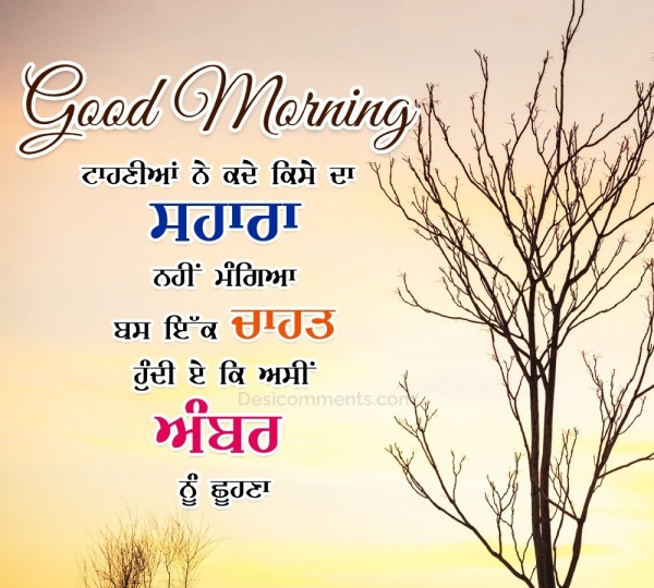 Punjabi Good Morning Image