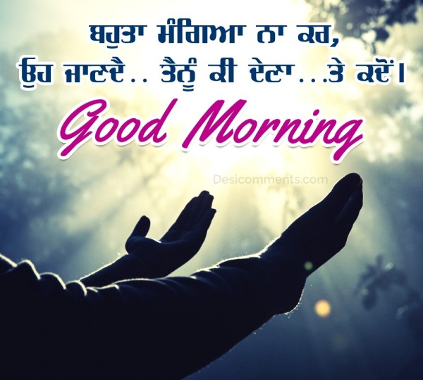 Awesome Good Morning Punjabi Picture