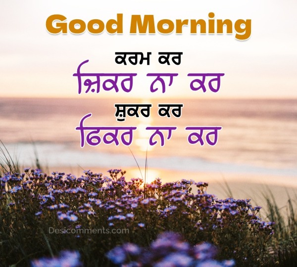 Beautiful Punjabi Good Morning Quote Picture