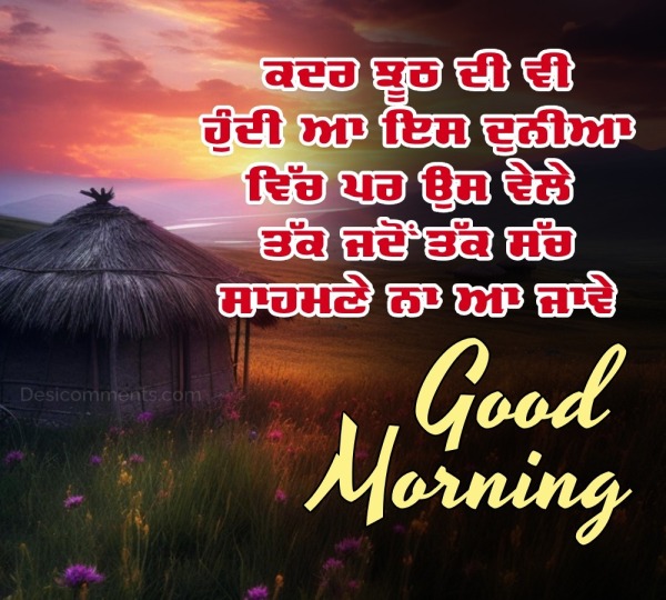 Fantastic Good Morning Punjabi Photo