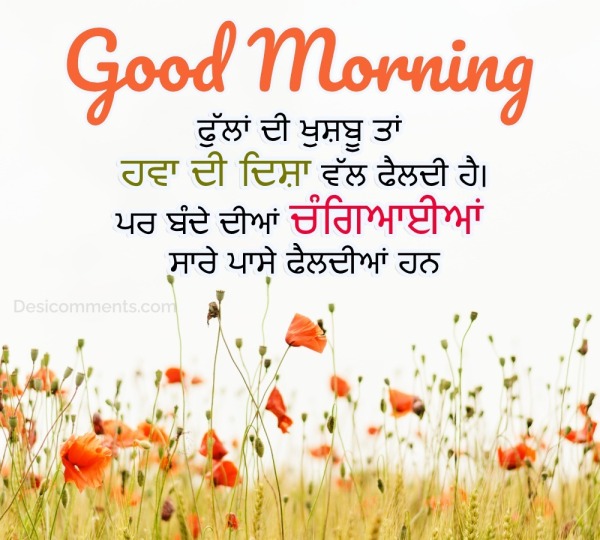 Good Morning Message Photo