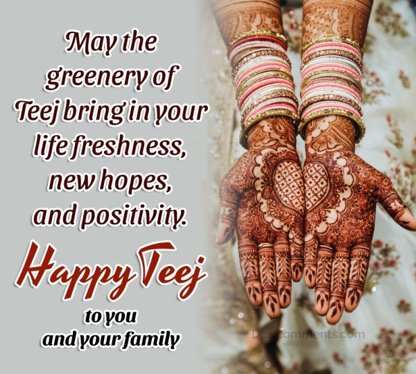 May the greenery of Teej bring in your life freshness